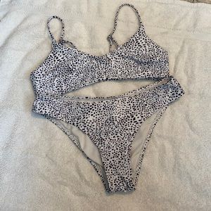 Cow print bikini set